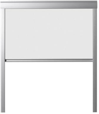 BAUBAY Verdunkelungs-Rollo für Dachfenster Weiß FAKRO | ARON | OptiLight | ERW,Fenstercode: 114/118 – einfache Montage | Fast vollständige Verdunkelung | schmutzresistentes Material