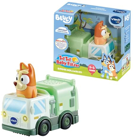 VTech TUT TUT Bingos Müllwagen - Bluey Spielzeug-Auto