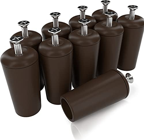markiso® Rolladenstopper offen in Braun, Rollladen Anschlagstopper für Rollo & Jalousie 40mm lang inkl. Schraube & Dichtung | Rollladenstopper in verschiedenen Set´s
