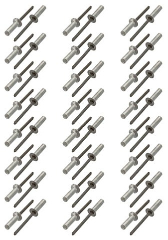 Sourcingmap 5 mm x 18 mm Aluminium Senkkopf geschlossen Ende Blind Nieten Verschluss 50