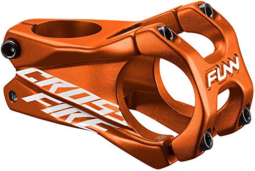 Funn Crossfire Mountain Bike Styrstam med 31,8 mm Styrklämma - Hållbar och Lättviktslegering Styrstam för Mountainbike och BMX-cykel, Längd 50 mm styrstam (Orange)