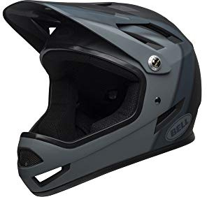 BELL Unisex's Sanction MTB Full Face Helmet, Presences Matte Black, Medium/55-57 cm