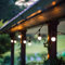 BARCELONA LED - Guirnalda luces exterior 10 metros + 10 bombillas LED E27 1W, tiras led IP44 | luces exterior en Blanco cálido para Jardines, terrazas, bares, pubs, comercios