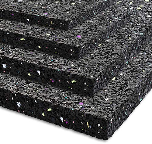 Alfombrilla antivibración antideslizante en 4 grosores y muchos tamaños, apta para ambientes húmedos, resistente a roturas, antideslizante y amortiguadora, uso universal (125 x 100 x 0,5 cm)