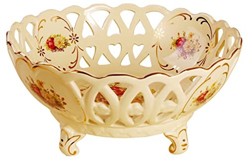 Corbeille Fruit Coupe a Fruit Bol à fruits, Counter Fruit Basket Style Nordic Bols de portion, bol de service de la salade en céramique, support de fruits for fruits Snacks panier à fruit Porte fruits