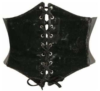 Daisy corsets Damen Lavish Gürtel Cincher Samt Schwarz Korsett, Large
