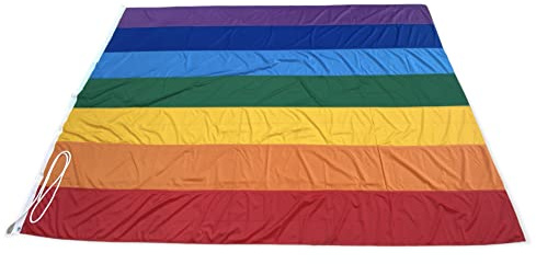 Bandiera Pace, LGBT, Arcobaleno, in Tessuto Nautico 130gr m², cm 200x300 | NS Bandiere