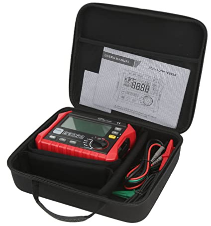 Misuratore di resistenza per interruttore automatico di dispersione, test del circuito RCD HT5910 Tester della resistenza di isolamento digitale Intervallo completamente automatico per il rilevamento