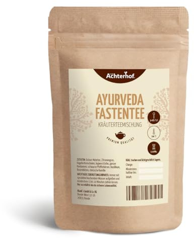 Ayurveda Fastentee 100g | aromatisch, kräftig und vollmundig | 100% naturrein | ohne Zusatz jeglicher Füllstoffe | schmeckt warm und kalt und erleichtert gewiss jede Fastenzeit | vom Achterhof