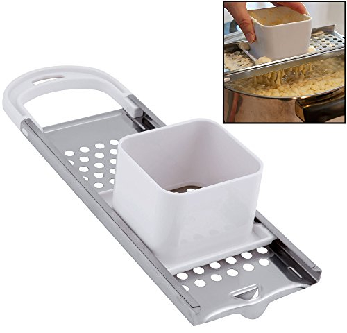 Stainless Steel Spaetzle Maker Spaetzle Noodle Dumpling Maker with Safety Pusher