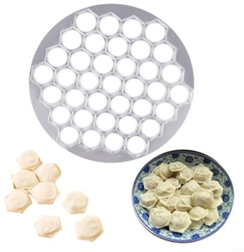 Stainless Steel Russian Dumpling Mould, 37 Holes Kitchen Tool Ravioli Cutter, for Ravioli Wheel Pasta