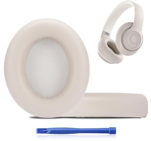 MC Magic Cushion Replacement Ear Pads for Beats Studio pro,High-Density, Shock-Absorbing Foam,Protein Leather,Doesn't fit Any Other Studio Models (Sandstone)