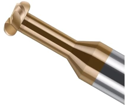 T-Nut-Fräswerkzeuge HRC55 Arc T-förmigen Fräsen Lollipop Ende Mühle Ball Slot Endmill Solide Carbide R6 for Stahl Aluminium 3D(D6R2.5x5HxD6x50L)
