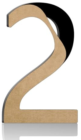 4 Inch Self Adhesive House Numbers, Black Acrylic House Address Letters and Numbers for Outside, Ideal for Garden, Mailboxes, Rooms, Apartments, Offices, and Hotels (2)