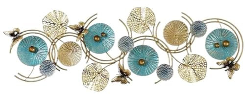 Wanddeko Wandskulpturen Wanddekoration Große Wanddekoration Aus Metall, 3D-Wanddekoration Mit Gestapelten Blumen, Wanddekoration Für Wohnzimmer Und Schlafzimmer Wandornament Wandschmuck Wand Deko