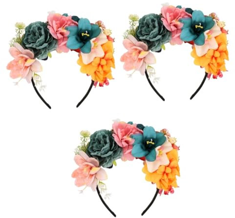 Abaodam 3 Stücke Mädchen Kranz Kopfschmuck Faux Haarband Für Frauen Stirnband Zubehör Für Hochzeit