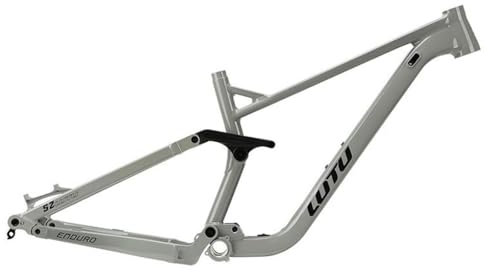 HIMALO Gefederter Mountainbike-Rahmen 27.5er/29er Abfahrtslauf Enduro-Rahmen 16''/18'' Steckachse 12x148mm Boost Rahmen Federweg 140mm Aluminium-Legierung Scheibenbremse Rahmen DH/AM/XC(Gray,L(18''))