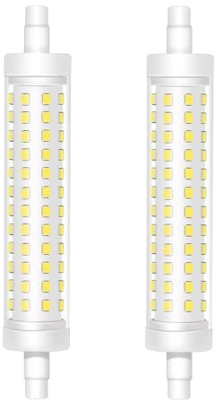 Akynite R7S 118 mm LED 15 W bianco freddo 6000 K 1540 LM 96 LED SMD, asta alogena J118 R7S 100 W-120 W, ricambio AC 220-240 V, lampadina 118 mm per plafoniera, non dimmerabile, 2 pezzi