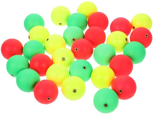 Sosoport 30stücke Schaumstoff Bälle Schwimmkugel Floating Ball Für Angeln Posenstopper Angelposen Angelwerkzeug Angelbedarf Angelausrüstung