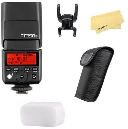 Godox TT350F 2.4G Wireless HSS 1/8000s GN36 Weight 210g TTL Mini Autoflash,LCD Panel 0.1-2.2s Recycle Time,Compatible for Fuji X-Pro2 X-T20 X-T1 X-T30 X-Pro1 X-T10 X-E1 X-A3 X100F X100T Cameras