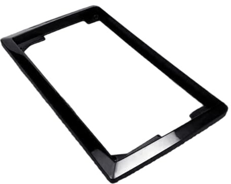 Klaisy Soporte de marco de conversión de navegación de vehículo de 10 a 9 pulgadas, kit de montaje de tablero ABS para sistemas estéreo mejorados, soporte de navegación de vehículo