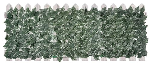 Paneles de pared de hierba,Pantalla de privacidad de cobertura de hojas verdes artificiales con respaldo de malla - Decoración de paneles de valla para interiores y exteriores para fiestas, bodas,