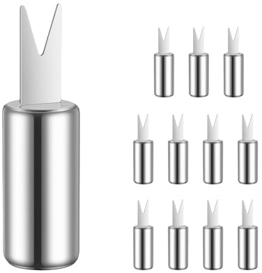 12PCS Stainless Steel Corn on The Cob Skewers, Reusable Corn on The Cob Skewers and Sweetcorn Forks, Durable Corn on Cob Kitchen Tools for BBQ, Camping, Picnics, Parties and Everyday Cooking