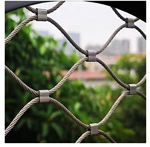 Flexible Stainless Steel Wire Netting Snap Connection Anti-Theft Garden Fence Impact Resistant Poultry Protection Net 2.5mm Thickness 5cm Mesh Size