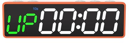 Fegtrtyoa Timer Digitale per Il Fitness, Mini Orologio Portatile per Palestra, Timer per Intervalli di Allenamento, Cronometro per Casa/Garage/Palestra