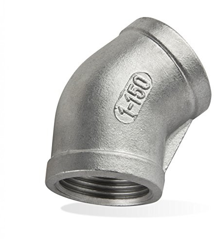 Edelstahl Fitting #120 Winkel 3/4 Zoll 45° Rohrwinkel Gewindefitting