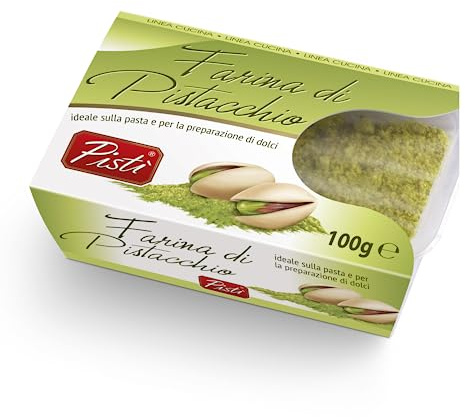 Pistì - Farina di Pistacchio - Con Pistacchi Verdi Selezionati, Ideale Per Ricette Dolci e Salate, Lavorazione Artigianale, 100% Naturale - 100 grammi