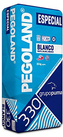 CEMENTO COLA PEGOLAND ESPECIAL C1 BLANCO SACO 25 KG
