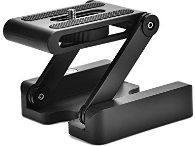 Z Flex Tilt Head, Z-typ Tilt flexibelt fällbart stativhuvud, 1/4 tums monteringsskruv för Nikon för Canon DSLR-kameror, stativ snabbväxlingsplatta