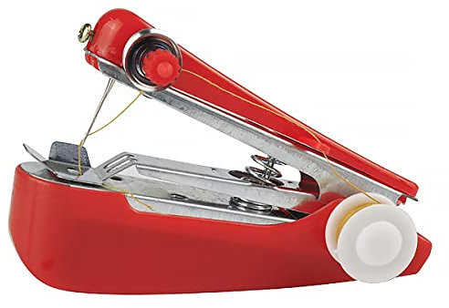 Mini-Nähmaschine POWERTOOL Handnähmaschine, klein, kompakt, tragbar, manuelle Stichmaschine für Stoff, Kleidung, Kindertuch, Zuhause, Reisen, Basteln