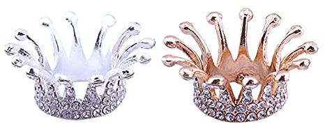 FSSTUD 2 Stück Kronen Nagel Pinselhalter Pinselablage Pinselständer Kosmetikpinsel Behälter Nail Design Tools für Stifte Pinsel