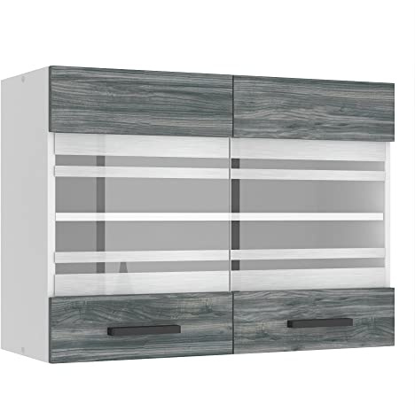Belini Hängeschrank Küche SGW 80 cm, mit 2 Türen, Glamour Wood | Küchenschränke, Oberschrank, Küchenhängeschränke, Wandschrank Hängend