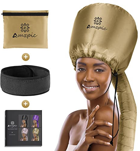 Accessorio per asciugacapelli, morbido, regolabile, extra large, per accelerare i tempi di asciugatura a casa, facile da usare per acconciare, arricciare e condizionare profondamente (oro)