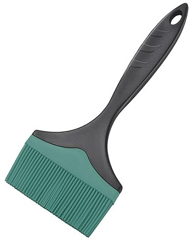 Tuyotue Grande pennello da pasticceria in silicone, 10 cm, extra largo, per uso alimentare, resistente al calore, lavabile in lavastoviglie, verde 1