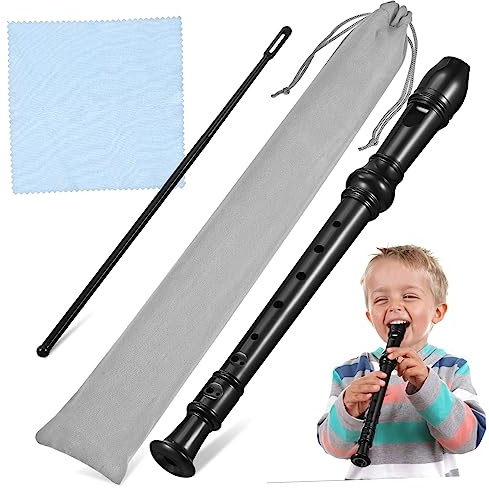 TOYANDONA 8-loch-blockflöten-set Für Anfänger Mit Reinigungsstab Stoff Aufbewahrungstasche Für Notenblätter Zufällige Farbe