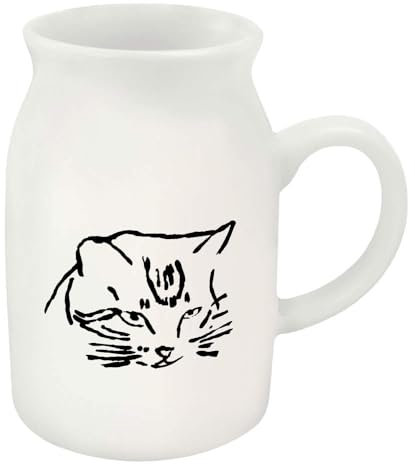 Azeeda 300ml 'Tabby Cat' Ceramic Milk Jug (MJ00014941)