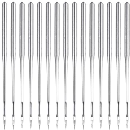 QUARKZMAN 50uds Coser Máquina Agujas Tamaño 75/11 Rápido Costura Plancha Universal Regular Punto Máquina Agujas Bordado Costura Herramienta para Artesanías Bricolaje
