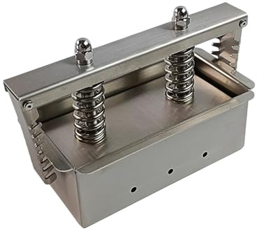 JISADER Fleischpresse Werkzeug, Ham Meat Pressing Tool, Edelstahl Rechteckiges Presswerkzeug für Sandwich Fleisch, Meat Foaming Press für Hotel-Hausgemachte Restaurants Kommerziellen, 250mm X 100mm X