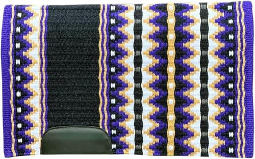 EQUIEMPRESS Sattelunterlage Western Show/Westernsatteldecke aus Neuseelandwolle, Top Wool Pad Sensor Flex (Anpassung möglich) A-518 (36 x 36)