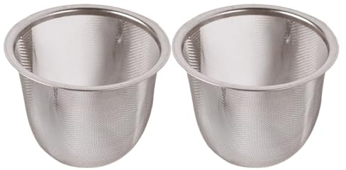Kaaruisi 2 Pièces Infuseur à Thé en Acier Inoxydable pour Feuilles de Thé en Vrac - Tamis à Mailles Fines pour Théière - Accessoires pour la Préparation de Café et de Boissons