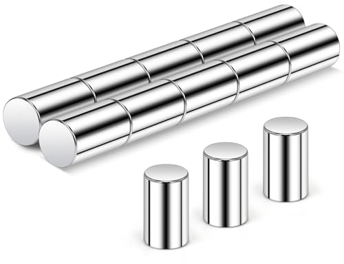 Wukong 6 x 10 mm | Lot de 10 aimants en néodyme puissants - Petits aimants puissants - Pour tableau magnétique, réfrigérateur et bureau