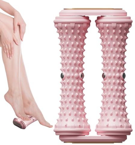 Rouleau de massage des pieds – Soin de relaxation musculaire, rouleau portable à picots pour athlète, récupération, gym, relaxation, voyage, maison, soins aux personnes âgées, stress