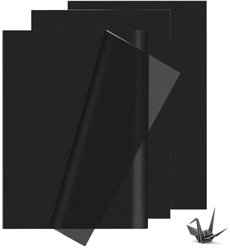 Zyiphor 100 ark sidenpapper svart, presentpapper 50 x 35 cm, storpack svart för presentinslagning, fyllning, konsthantverk, födelsedagar, fester och evenemang