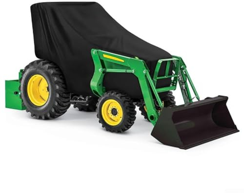 Vasiumic Cubierta resistente al agua para cortacésped y tractor compacto, material Oxford 420D, resistente a la intemperie, protección al aire libre, compatible con modelos populares