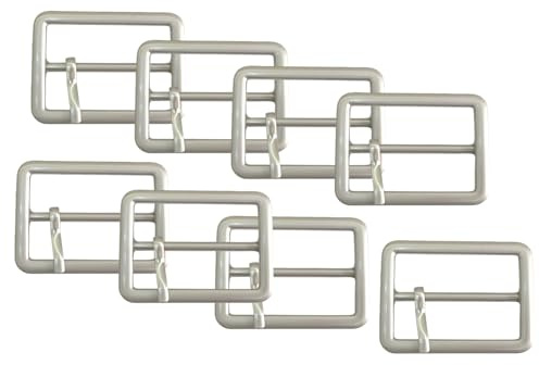 HSTWODE 8 Stück Rollschnallen, 20-50mm Rollschnallen Metall, Gürtelschnalle Rollschnalle für Taschengürtel DIY-Zubehör