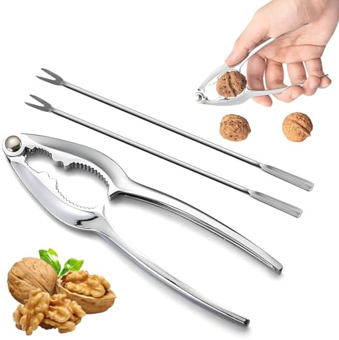 THQAE Taglia Castagne, Incidi Castagne, Taglia Castagne in Acciaio, Apri Castagne, Multifunzione Pela Castagne, Castagno Clip per Noci Frutta Secca Castagne Noci Sheller